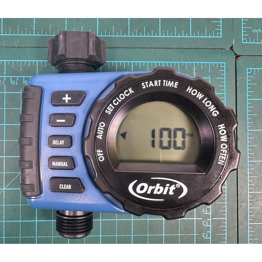 Orbit 24606 Digital Single Outlet Hose Faucet Timer Blue Black Garden Watering